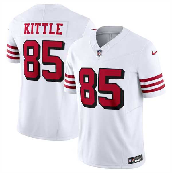 Men & Women & Youth San Francisco 49ers #85 George Kittle New White 2023 F.U.S.E. Vapor Untouchable Limited Stitched Football Jersey,We sell and wholesale Men & Women & Youth San Francisco 49ers #85 George Kittle New White 2023 F.U.S.E. Vapor Untouchable Limited Stitched Football Jersey on line form chian!